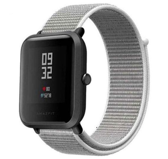 Нейлоновий ремінець Primo для годинника Xiaomi Huami Amazfit Bip / Amazfit GTS - White