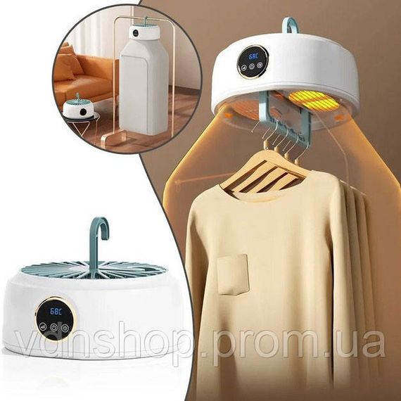 Сушарка електрична, для одягу, підвісна, складана, з пультом, таймером та чохлом RY-60 | Зображення 7