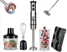 Блендер занурювальний домашній кухонний 6в1 Zepline ZP-117 1500Вт блендер, подрібнювач, міксер