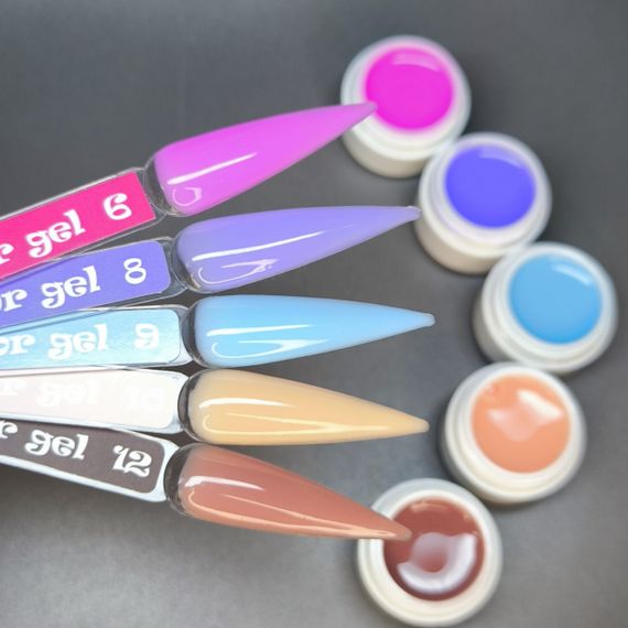 Гель для нарощення нігтів Mi Color Gel 12 (шоколадний) 30мл | Зображення 4