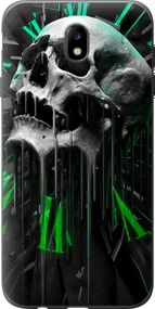 Чехол на Samsung Galaxy J7 J730 (2017) Череп-часы "4100u-786-17620"