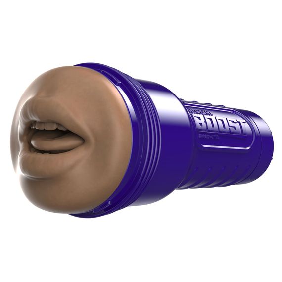 Мастурбатор-ротик Fleshlight Boost Blow Medium Dark Flesh, плаваючі кільця Turbo Tech | Зображення 3