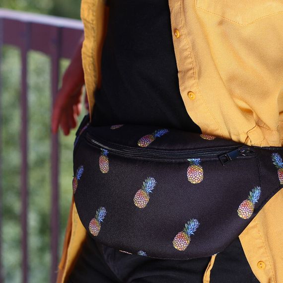Сумка на пояс бананка Bumbag Авокадо 27x16 см (BB_20J005_BL)