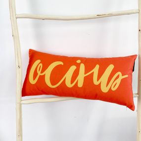 Подушка диванна оксамитова Осінь 50х24 см (52BP_22U016)