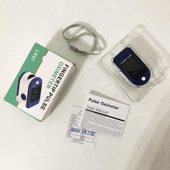 Пульсоксиметр Fingertip pulse oximeter LK87. Цвет: синий | Зображення 3
