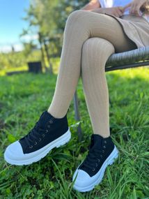 Дитячі колготки кольорові однотонні (рубчик) ТМ Twinsocks р. від 74 до 146 128-134 / 8-9 років, Бежевий