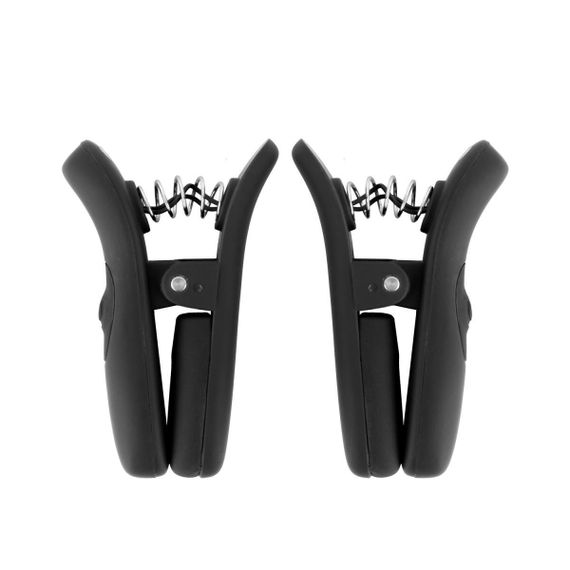 Зажимы для сосков с вибрацией Bedroom Fantasies Vibrating Nipple Clamps - Black Sex Aura | Зображення 1