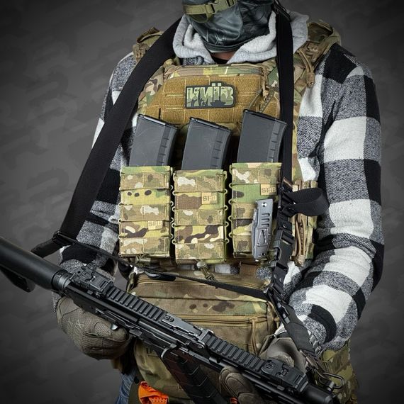 Ремінь збройовий триточковий RAGNAROK "Hel" Gen.II carbine Чорний | Зображення 3