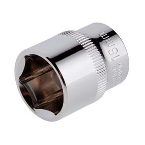 Головка шестигранна STORM 3/8", 18 мм, Cr-V INTERTOOL ET-0418