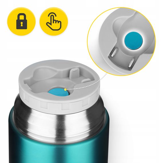 Термос для їжі Mountain Goat 0.72 л з ложкою Blue (P-5905973406963) | Зображення 2