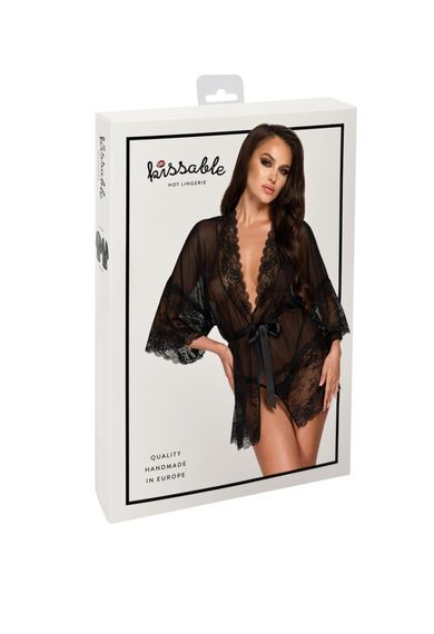 Пеньюар Kissable Midnight Kiss Negligee L/XL | Зображення 8