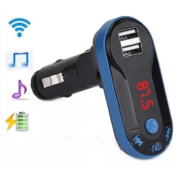 Модулятор для автомобиля CM i9, Fm модулятор с аккумулятором, Блютуз фм передатчик JT-902 для автомагнитолы | Зображення 8