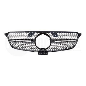 Решетка радиатора Mercedes Benz W166 15-18 (хром/чёрн.( c отв. камеры)) Diamond, AutoTechteile, 130 8846, 166