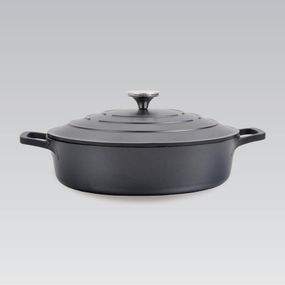 Каструля Maestro Shallow MR-4528-S, 4 л, 28 см, алюмінієва з кришкою та антипригарним покриттям