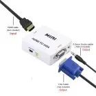 Перехідник VGA на HDMI конвертер для ПК, ноутбука, відео реєстратора адаптер перетворювач з аудіо та зовнішнім живленням HDMI - | Зображення 4