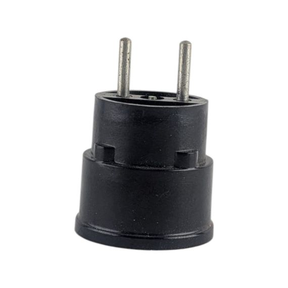 Сетевой переходник карболитовый Харьков (советская вилка → евророзетка)