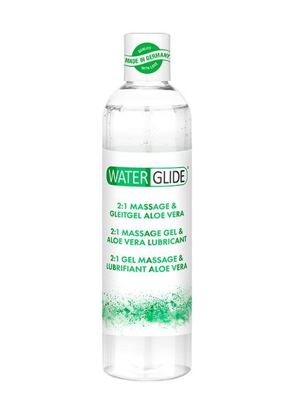 Масажний гель і лубрикант на водній основі Waterglide Massage & Lubricant Aloe Vera Sex Aura