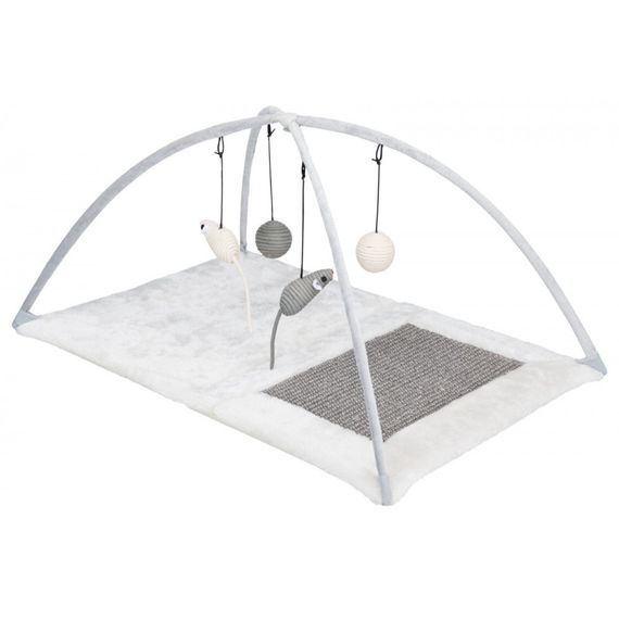 Килимок Trixie для котів Розважальний комплекс з дряпкою сизаль/плюш 60х33х42 см | Зображення 1