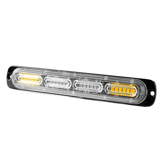Ходовые огни стробоскоп белый жёлтый свет LED маячок на машину 4D линза 12-24В