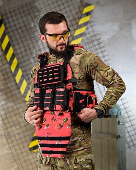 Плитоноска 4 быстрых сброса с напашником NETFLIX RUN   ПП4637 | Зображення 2