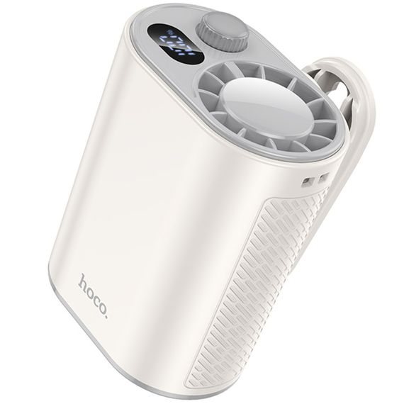 Портативний вентилятор Hoco HX609 handheld folding fan 3600 mAh White
