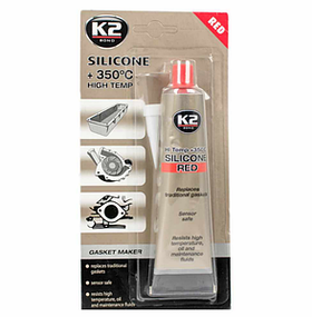 Силіконовий герметик K2 SIL RED +350°C 85г B2400N