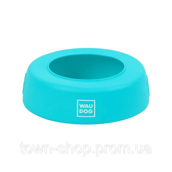 Миска-непроливайка  WAUDOG Silicone, 750 мл голубой | Зображення 1