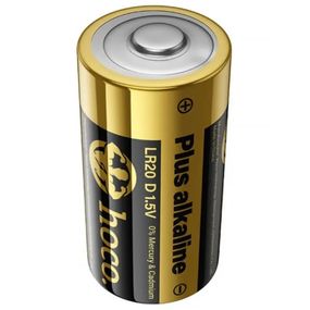 Батарейки Hoco JA5 D (LR20) Alkaline 2 pcs Black