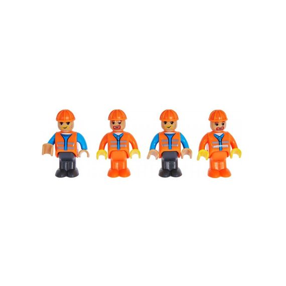 Конструктор ZIPP Toys Потяг DPK32 з рельсами, жовтий на радіокеруванні (98253) | Зображення 1