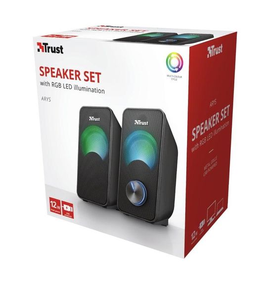 Акустическая система (Колонки) Trust 2.0 Arys RGB USB Black (23120_TRUST) | Зображення 4