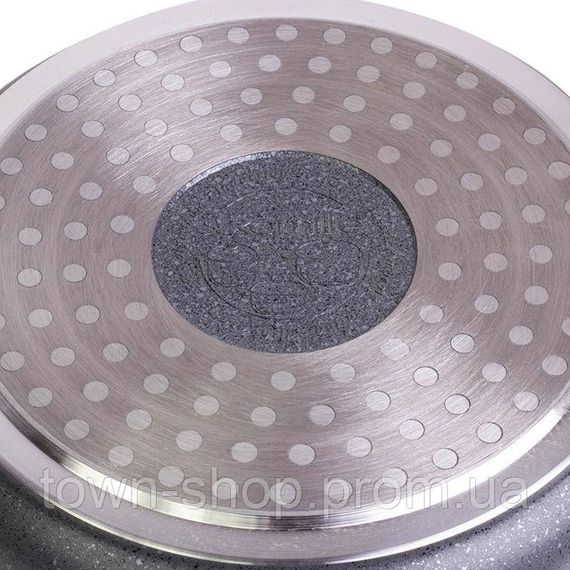 Кастрюля Kamille Landes Grey 6.2л с литыми алюминиевыми ручками KM-4427 | Зображення 3
