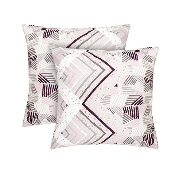 Набір наволочок Home Line 64721 Україна 70x70  Бавовна Сірий, Рожевий