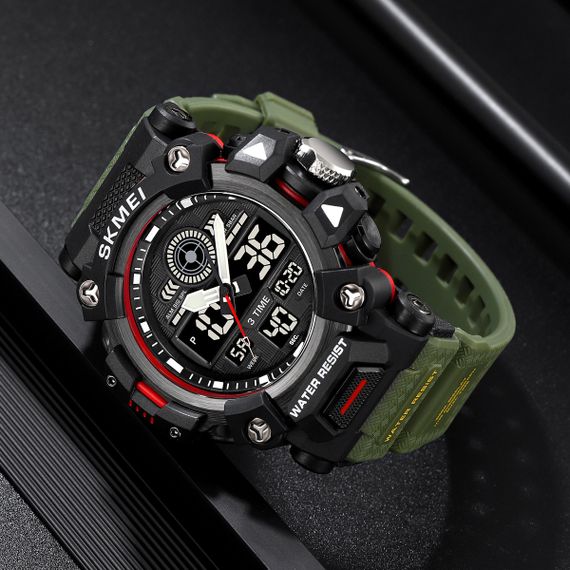 Чоловічий годинник Skmei 2226AG Army Green | Зображення 4