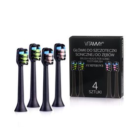 Насадки на електрощітку VITAMMY Symphony, 4 шт., чорні