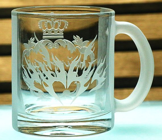 Чашка стеклянная 320мл Сыночек с гравировкой кружка для сына подарок на День рождения к празднику Именная чашка | Зображення 3