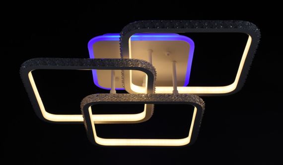 Люстра світлодіодна стельова LED світильник для квартири на стелю лед 26312 Білий 15х51х53 см. | Зображення 8