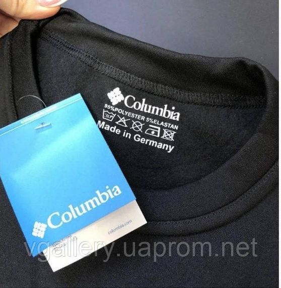 Жіноча термобілизна чорна COLUMВIA на флісі, Термобілизна жіноча Коламбія на флісі, Преміум якість | Зображення 1