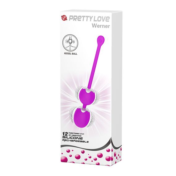 Віброкульки - Pretty Love Werner Kegel Ball Purple | Зображення 9