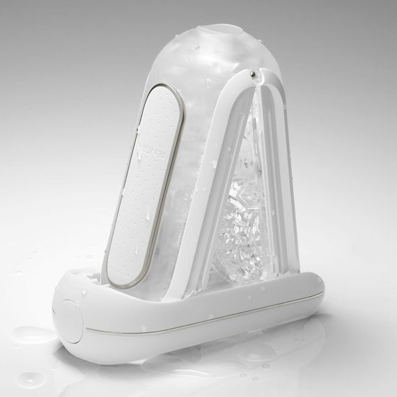 Вібромастурбатор Tenga Flip Zero Electronic Vibration White, змінна інтенсивність, розкладний Sex Aura | Зображення 2