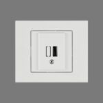 Розетка 1-USB біла GRANO