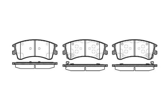 Колодки передні гальмівні Mazda 6 02-, WOKING (P870302) | Зображення 6