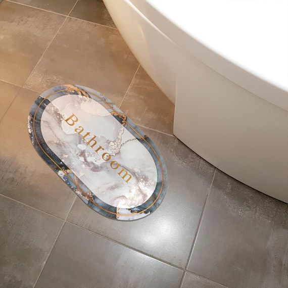 Влагопоглощающий коврик мрамор "Bathroom" 40*60CM*3MM (D) SW-00001569 | Зображення 6