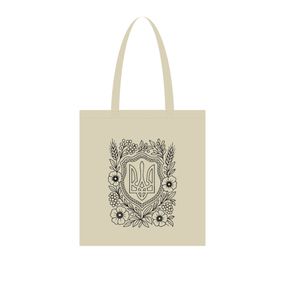 Экосумка для покупок "Герб Украины" Сумка-шоппер 190CCT-1, 38 x 42 см (190г/м2)