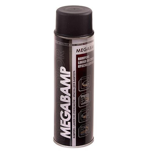 Deco Color Фарба аероз. 500ml Megabamp/для бамперiв чорний мат