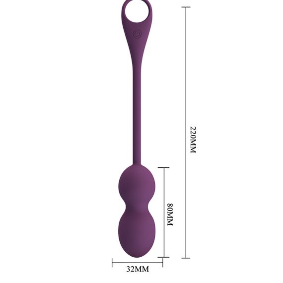 Віброяйце - Pretty Love Elvira Balls Dark Purple | Зображення 6