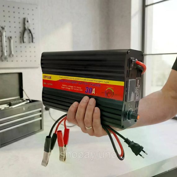Зарядное устройство EY-1230A 30A 12V для свинцово-кислотных аккумуляторов | Зображення 4