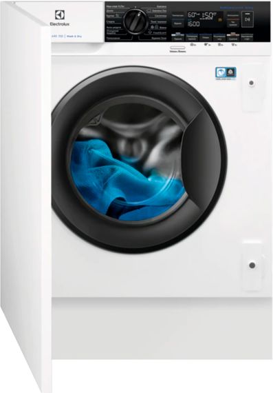 Стир.-сушильная машина встр. Electrolux EW7W368SIU, 8кг (4кг), 1600, A, Пар, Дисплей, Белый (EW7W368SIU) | Зображення 1