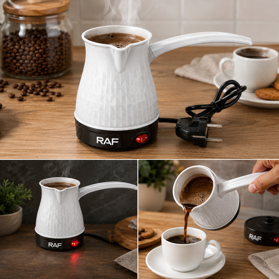 Турка электрическая 600Вт Electric Coffee Pot RAF R.126 / Дорожная турка RAF от 220В | Зображення 2