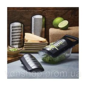 Набір Терок Soft Touch Container Grater Set Терки 4в1