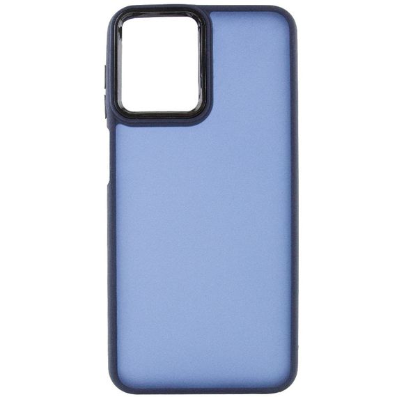 Чехол TPU+PC Lyon Frosted для Motorola Moto E13 Navy Blue | Зображення 1